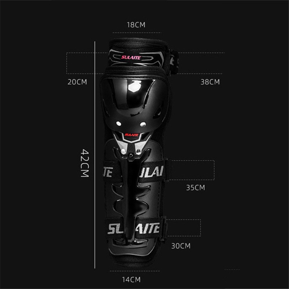 SULAITE 1 Pair GT-1202 Motocross Knee Pads Breathable Knee Guard Protector Off-Road Motorcycle Protective Gear Set-9