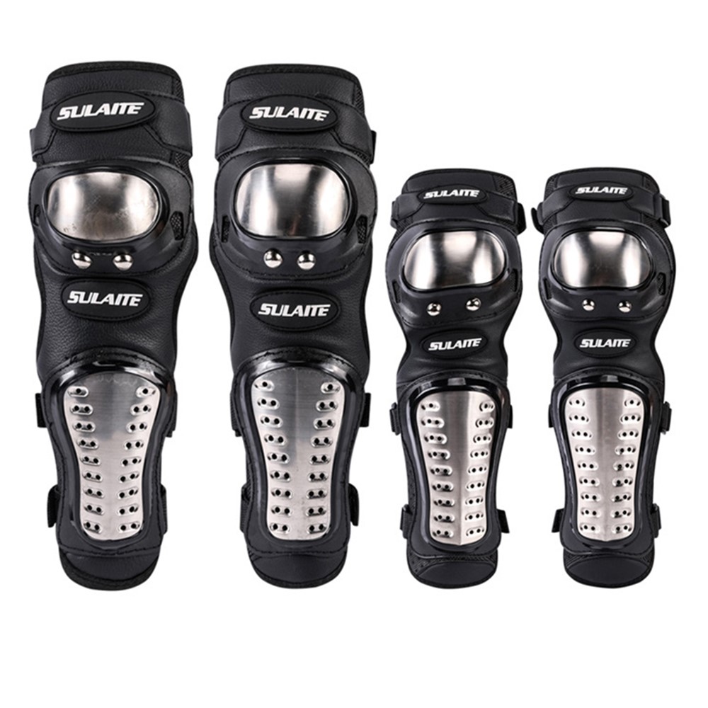 SULAITE GT-341 4pcs/set Motorcycle Protector Knee Pads Elbow Protector Stainless Steel Protective Guards-2