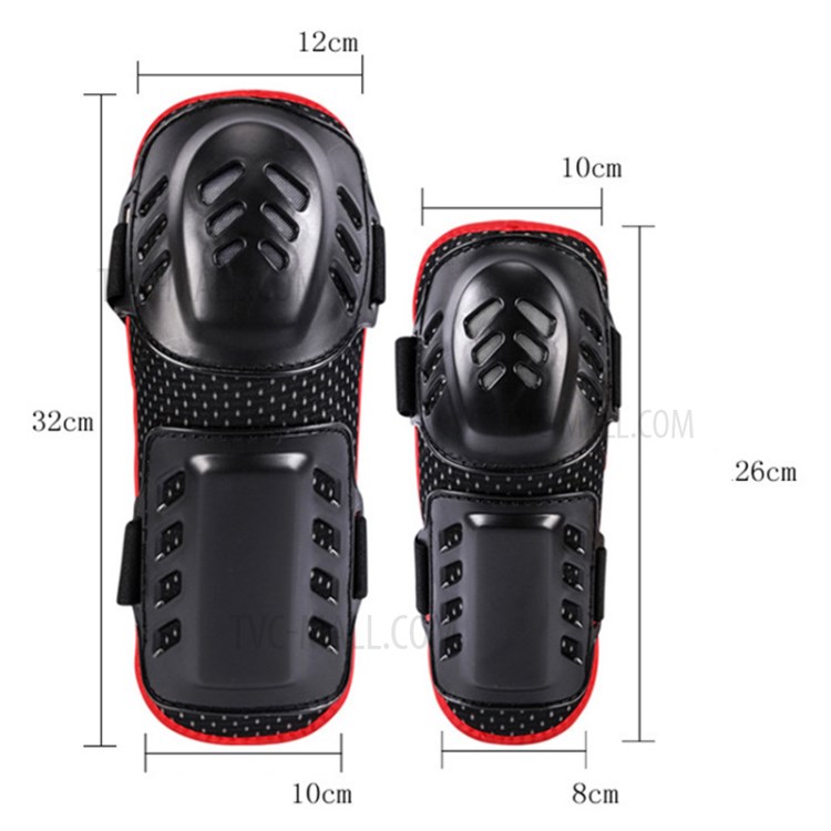 SULAITE 4pcs Knee Elbow Pads Protectors Skateboard Brace Guards Racing Skiing Skate Protective Gears-10