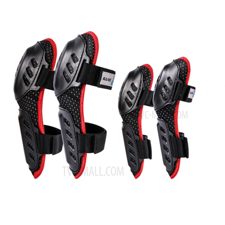 SULAITE 4pcs Knee Elbow Pads Protectors Skateboard Brace Guards Racing Skiing Skate Protective Gears-7