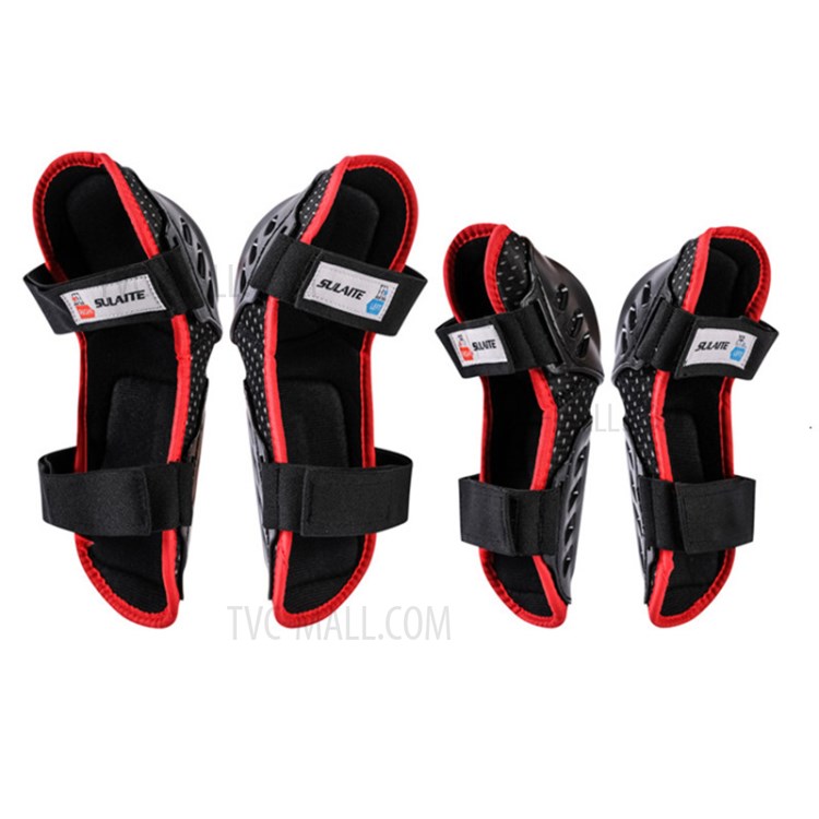 SULAITE 4pcs Knee Elbow Pads Protectors Skateboard Brace Guards Racing Skiing Skate Protective Gears-8
