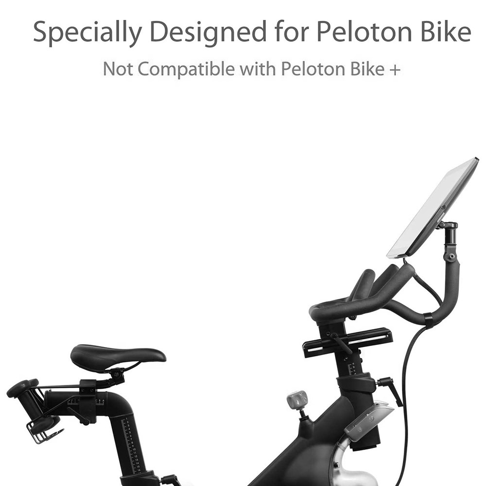 360 Degree Rotary Aviation Aluminum Screen Monitor Regulator Mount Stand for Peloton Spinning Bike-4