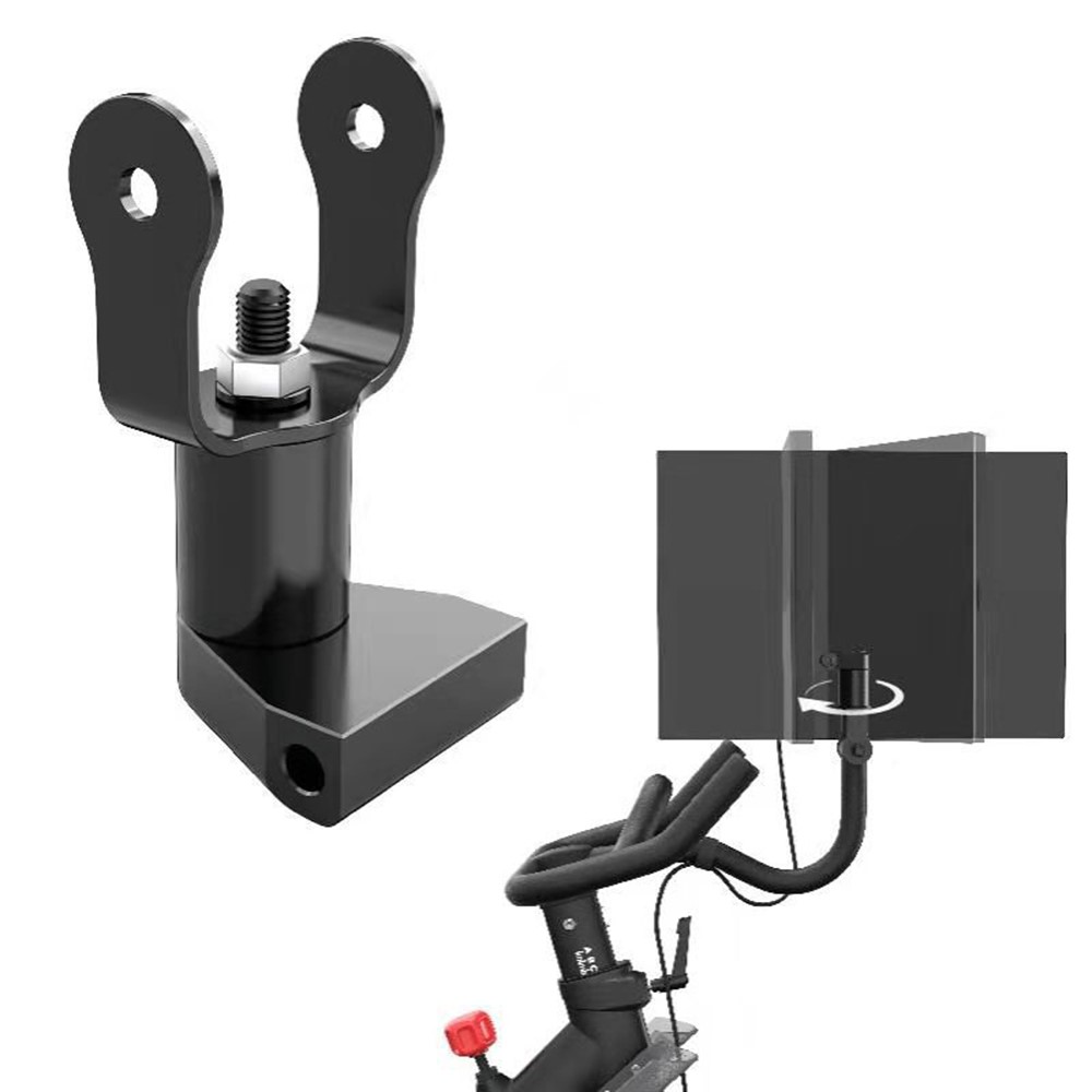 360 Degree Rotary Aviation Aluminum Screen Monitor Regulator Mount Stand for Peloton Spinning Bike-8