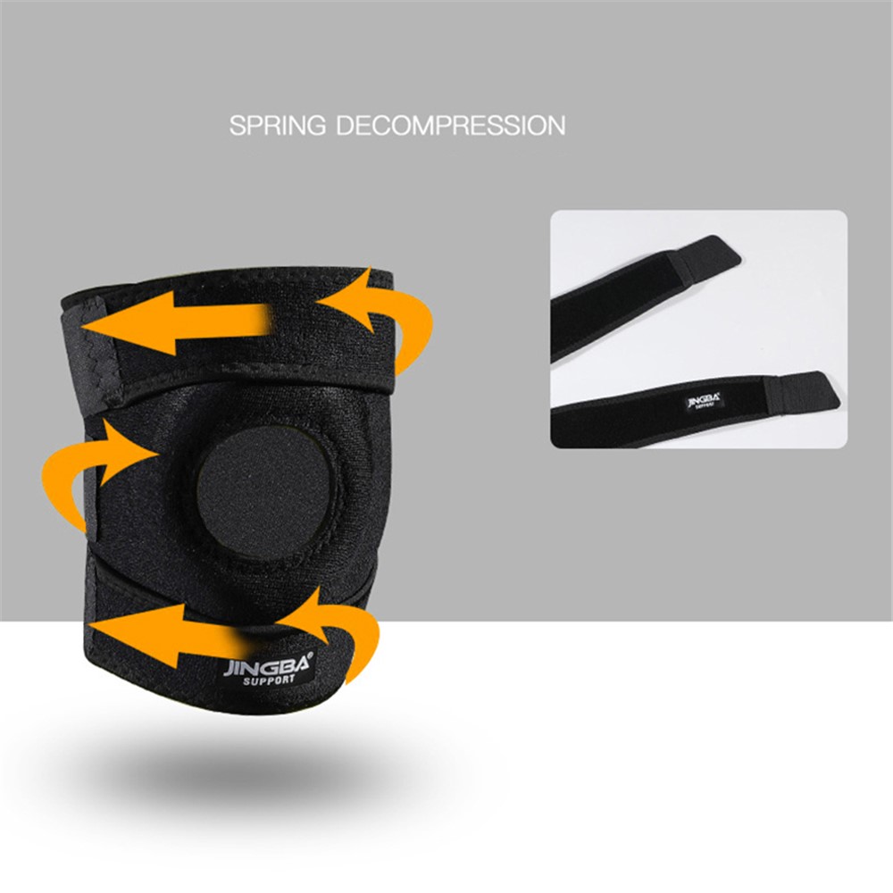 JINGBA SUPPORT 6008 1Pc Fitness Sports Knee Guard Outdoor Basketball Mountaineering Knee Brace Pad-8
