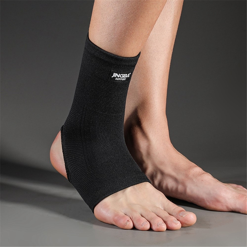JINGBA SUPPORT 2047 1Pc Fitness Sports Ankle Brace Basketball Running Mountaineering Ankle Guard Protector - Black S/M-2