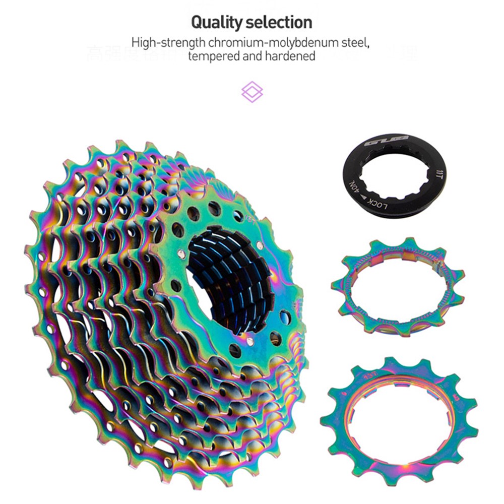 GUB RS0928 Mountain Bike Bicycle Flywheel 9-Speed 11-28T Plating Sprocket Road Bike Flywheel MTB Sprocket-2