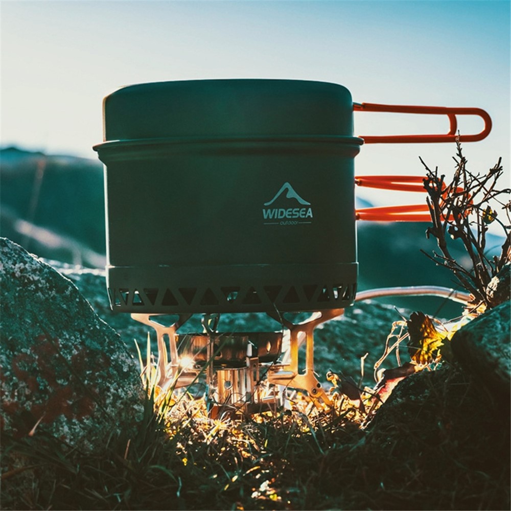 WIDESEA Windproof Camping Gas Stove Portable Folding Burner for Outdoor Backpacking Hiking Picnic - WSS-207/for Flat Tank-3