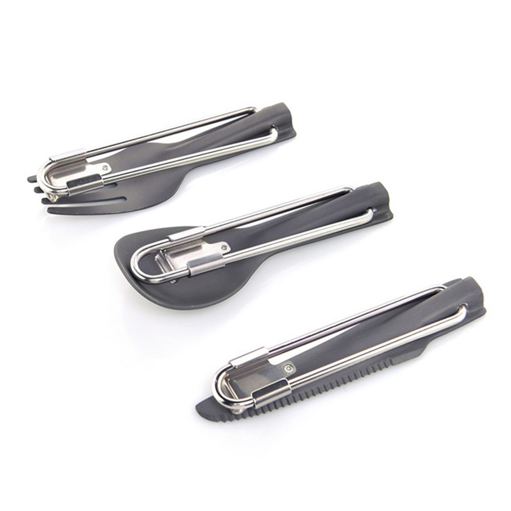 WIDESEA WSAT-10X BPA-free No FDA Certified Aluminium Foldable Spoon Fork Knife Camping Utility Cutlery Set for Traveling Picnic Hiking-5