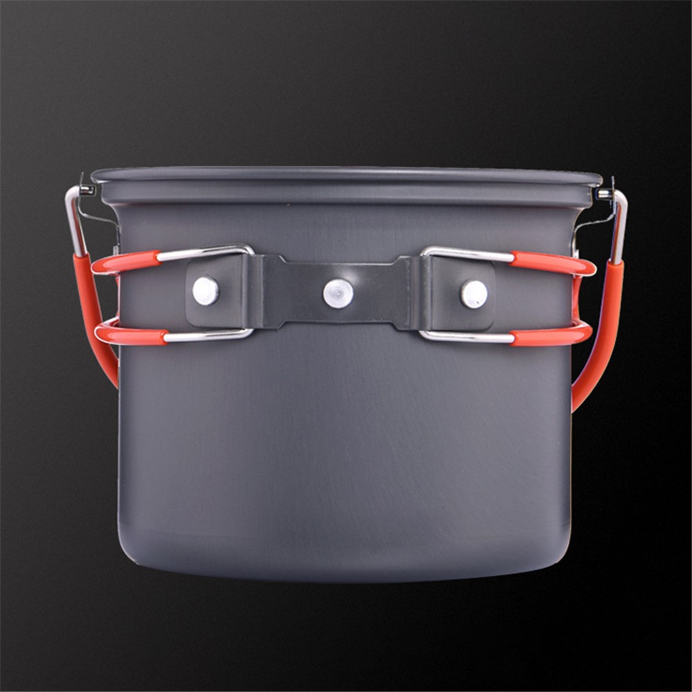 WIDESEA WSC-106 Portable 1-2 People Outdoor Aluminum Cooking Pot Camping Picnic Hanging Pot (No FDA Certificate, BPA-free)-5