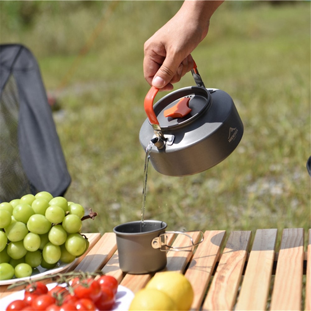 WIDESEA WSKT-11R 1.1L Camping Teapot Camp Water Cooking Tool Family BBQ Hiking Kettle (BPA-free, No FDA Certification)-3