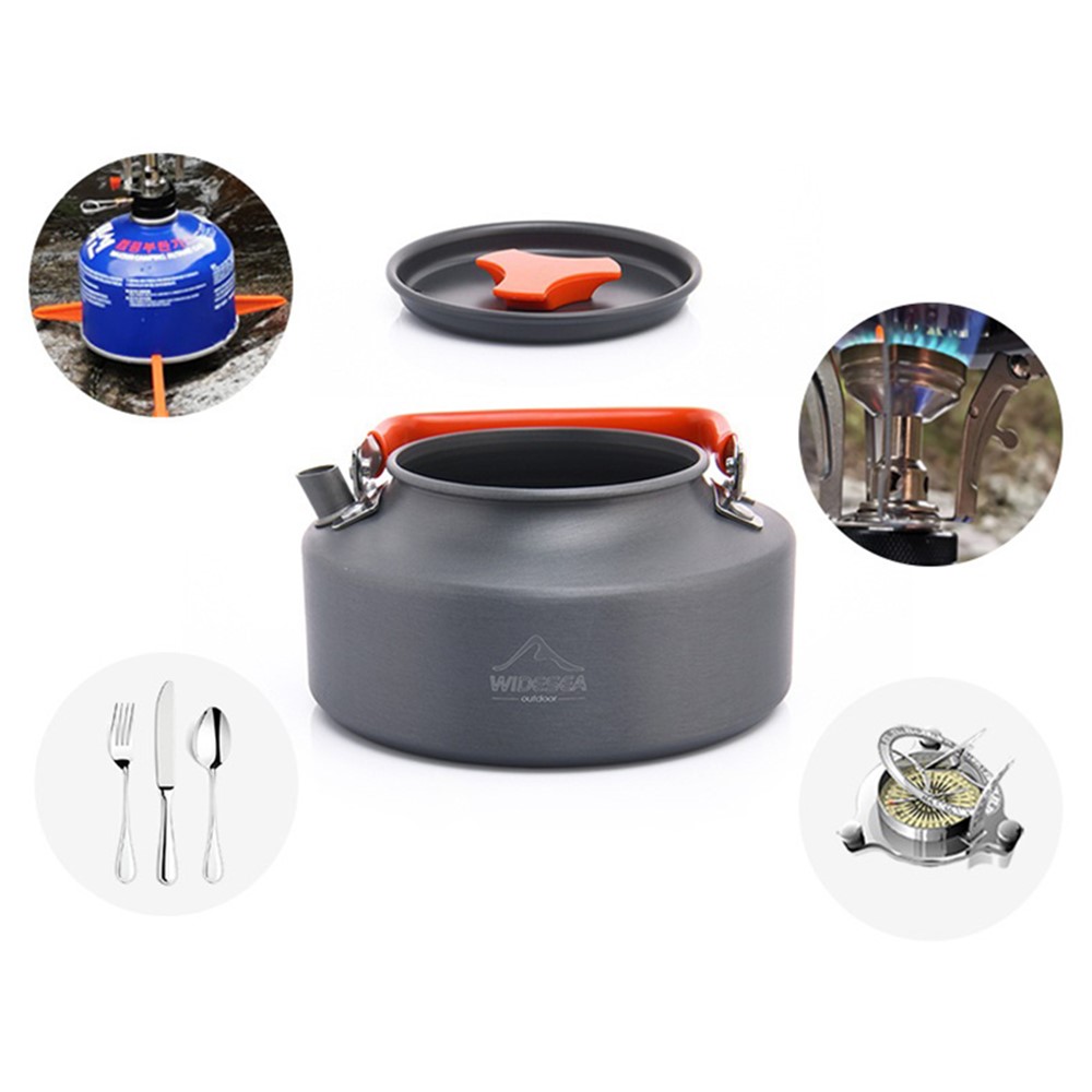 WIDESEA WSKT-11R 1.1L Camping Teapot Camp Water Cooking Tool Family BBQ Hiking Kettle (BPA-free, No FDA Certification)-5