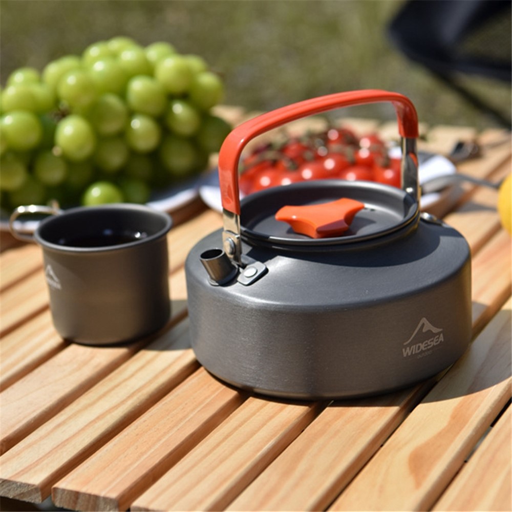WIDESEA WSKT-16R 1.6L Camping Kettle Camp Tea Coffee Pot Aluminum Outdoor Hiking Gear Portable Teapot Lightweight with Silicone Handle-2