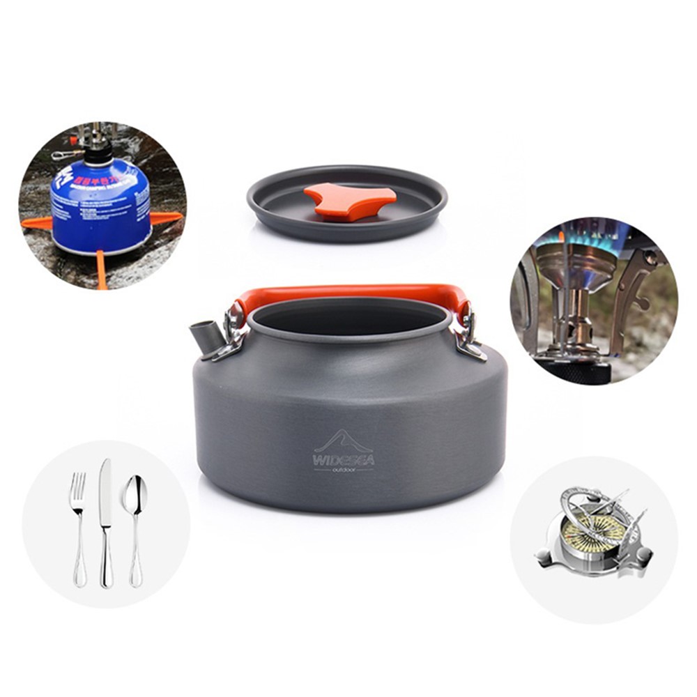 WIDESEA WSKT-16R 1.6L Camping Kettle Camp Tea Coffee Pot Aluminum Outdoor Hiking Gear Portable Teapot Lightweight with Silicone Handle-4