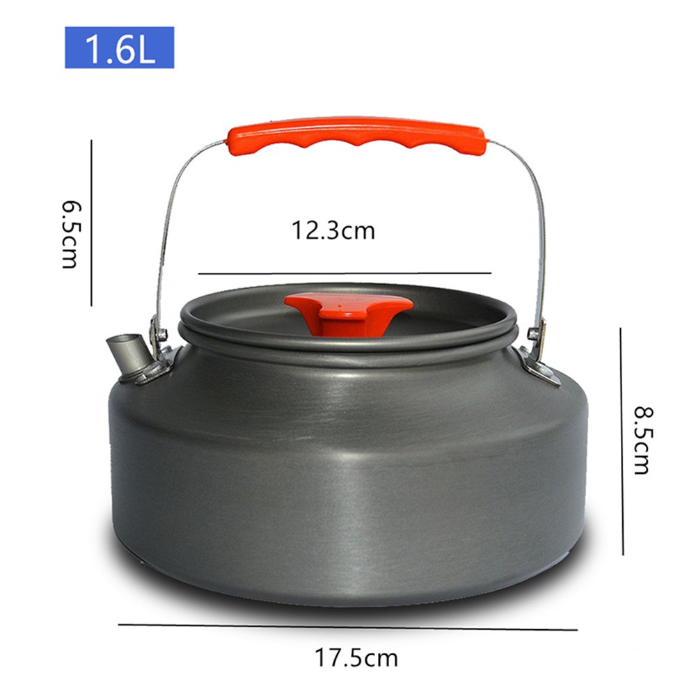 WIDESEA WSKT-16R 1.6L Camping Kettle Camp Tea Coffee Pot Aluminum Outdoor Hiking Gear Portable Teapot Lightweight with Silicone Handle-6