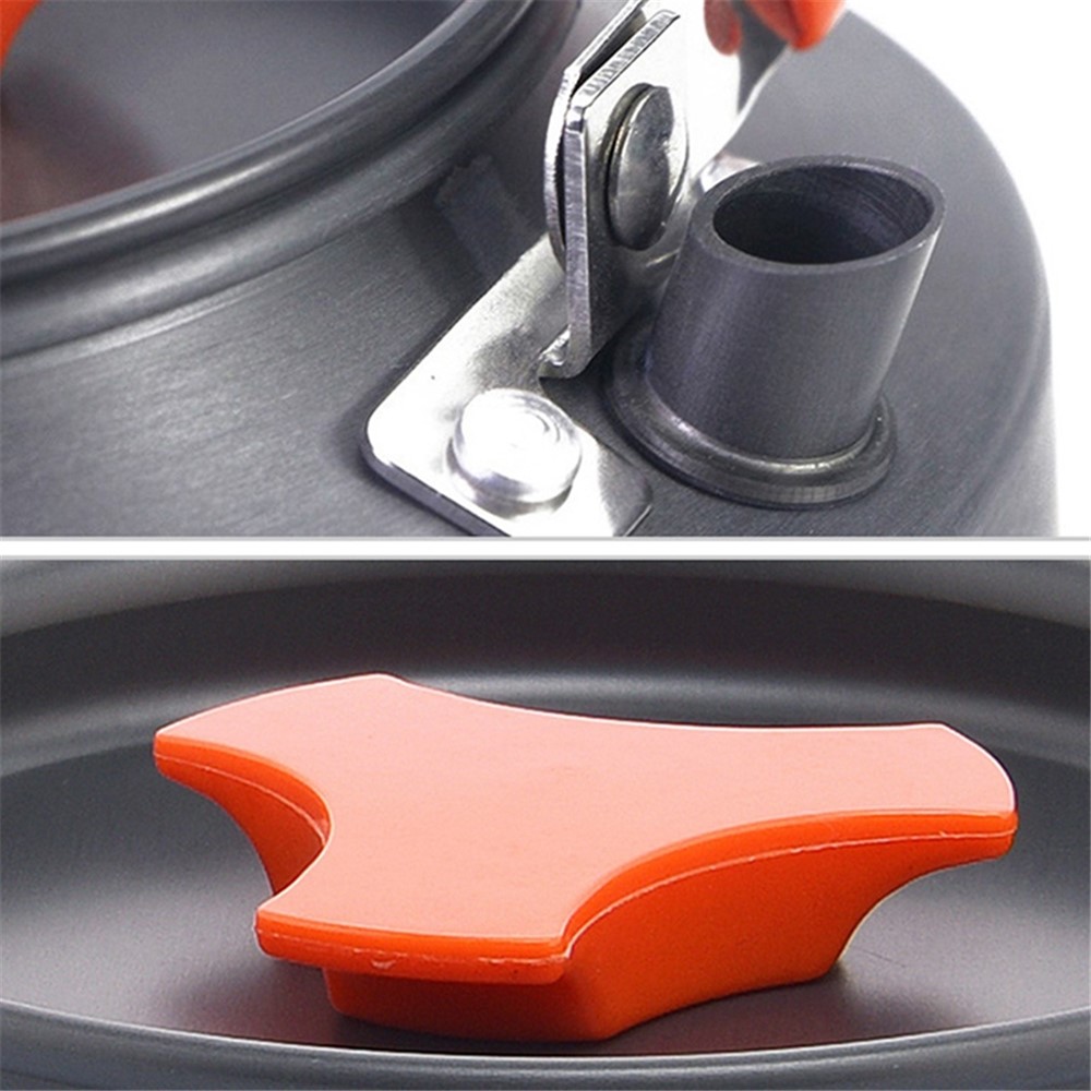 WIDESEA WSKT-16R 1.6L Camping Kettle Camp Tea Coffee Pot Aluminum Outdoor Hiking Gear Portable Teapot Lightweight with Silicone Handle-7