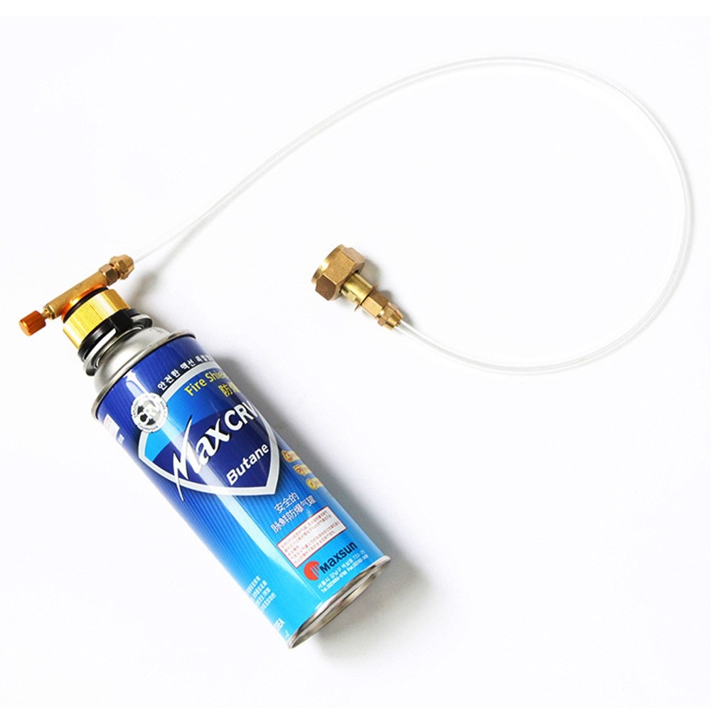 WSS-701 Outdoor Camping Stove Gas Tank Refill Converter Russian Valve Connector Gas Refill Extension Pipe-2