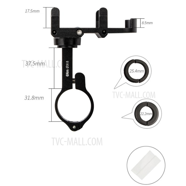 GUB PLUS 6 H Bicycle Mount Aluminum Alloy Shockproof Phone Holder Bracket-7