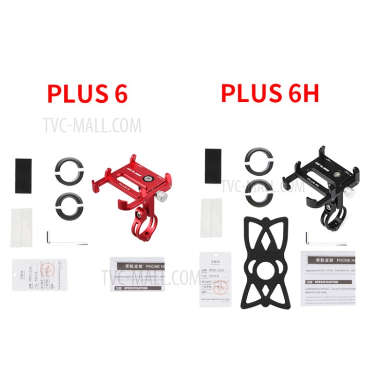 GUB PLUS 6 H Bicycle Mount Aluminum Alloy Shockproof Phone Holder Bracket-9