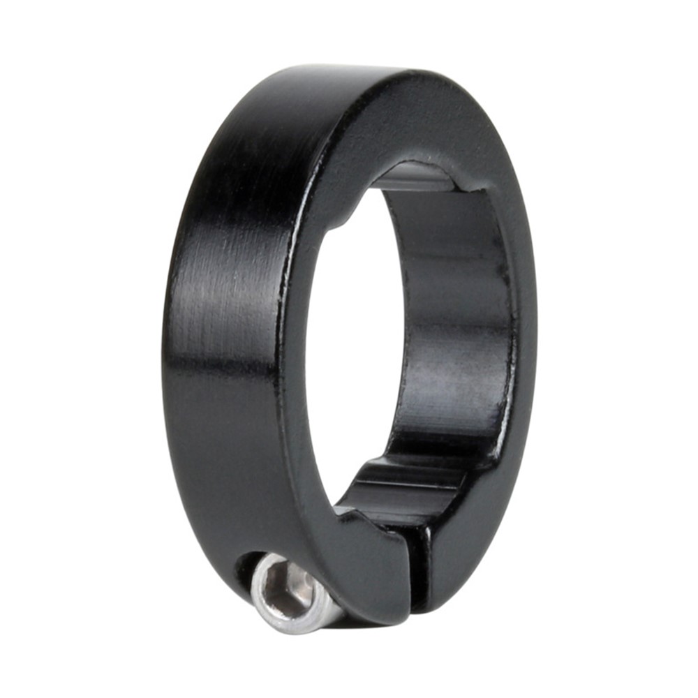 BOLANY Bicycle Grips Ring Aluminum Alloy End Lock Rings MTB Road Bike Handlebar Lock Collar - Black-2