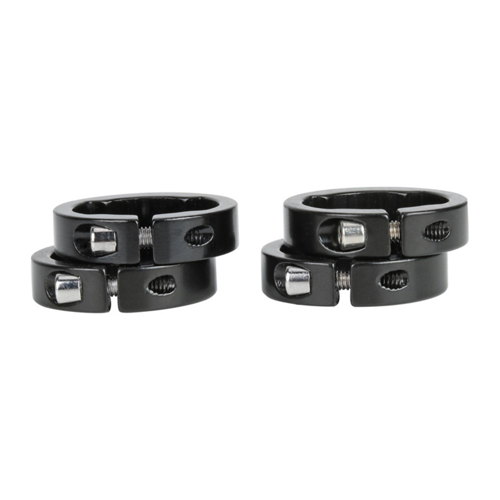 BOLANY Bicycle Grips Ring Aluminum Alloy End Lock Rings MTB Road Bike Handlebar Lock Collar - Black-4