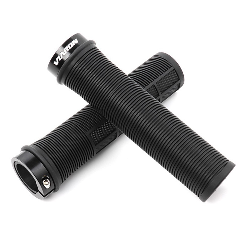 1 Pair VIARON MTB Road Cycling Bike Bicycle Handlebar Cover Grips Anti-slip Handle Grip Lock Bar End-2