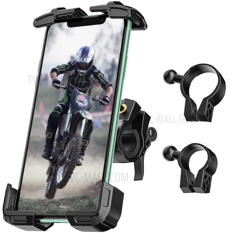 ANVASK FL-201 Motorcycle Bike Handlebar Mobile Phone Mount Holder Stand Support for 4.7-6.8 inch Phone-1