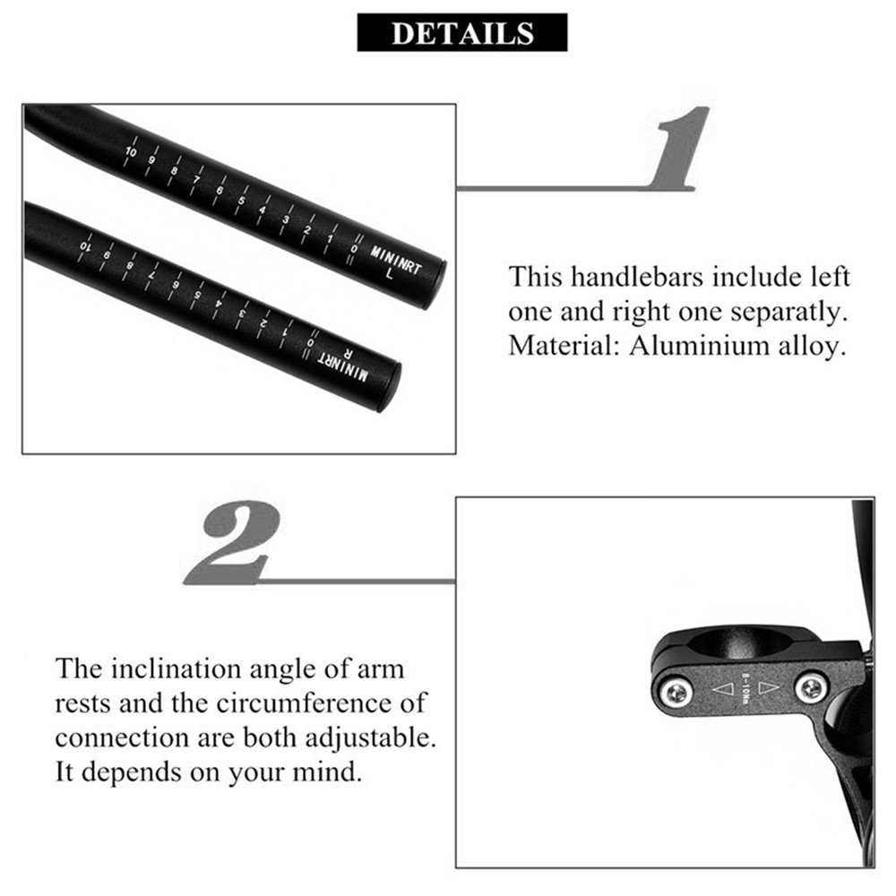 WEST BIKING YP0815017 MTB Road Bike Bicycle Rest Handlebar Arm Rest Handlebar Extension Bars Cycling Accessories-6