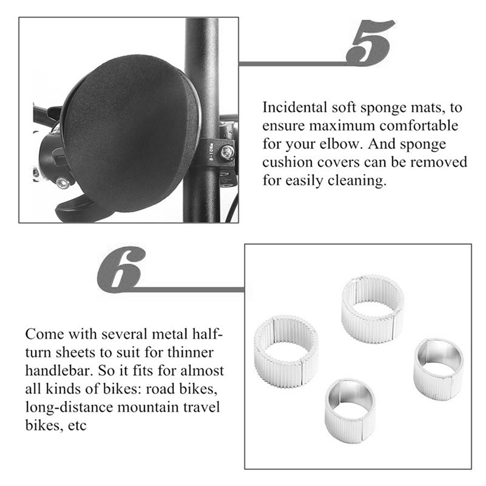 WEST BIKING YP0815017 MTB Road Bike Bicycle Rest Handlebar Arm Rest Handlebar Extension Bars Cycling Accessories-8