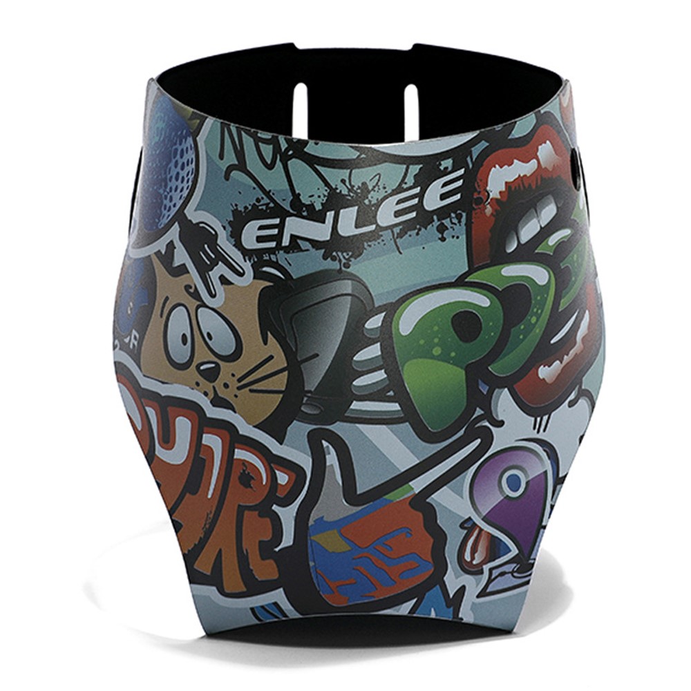 ENLEE Bike Water Bottle Cage Holder Shockproof Mountain Bicycle Bottle Cup Holder for Bike MTB Electric Scooter - Graffiti Style-6
