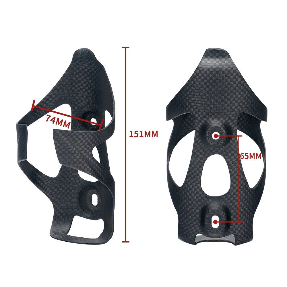 TOSEEK Outdoor Cycling Bicycle Matte Carbon Fiber Water Bottle Cage MTB Road Bike Bottle Holder-4
