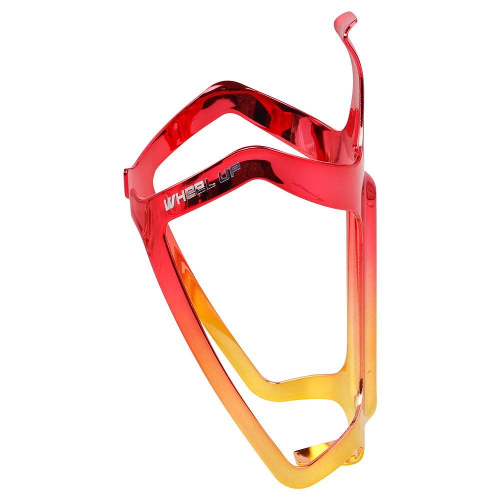 WHEEL UP W08 Bicycle Bottle Cage MTB Road Bike Aluminum Alloy Water Bottle Holder - Red/Gold-4