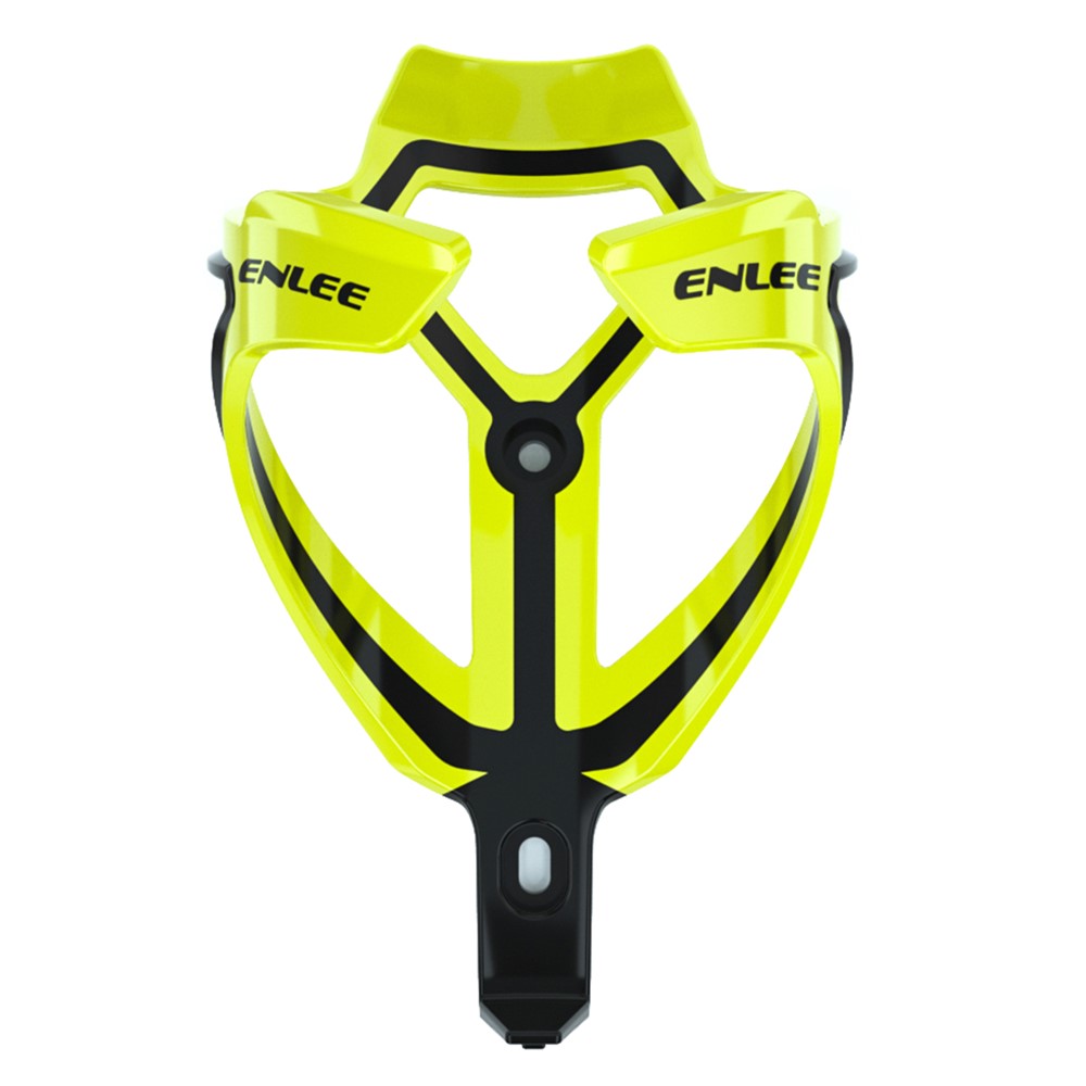 ENLEE Bi-color Bike Water Bottle Cage Anti-scratch Shockproof Mountain Bicycle Cup Holder Bottle Hoder Rack Universal for Bike Handlebars - Yellow-7