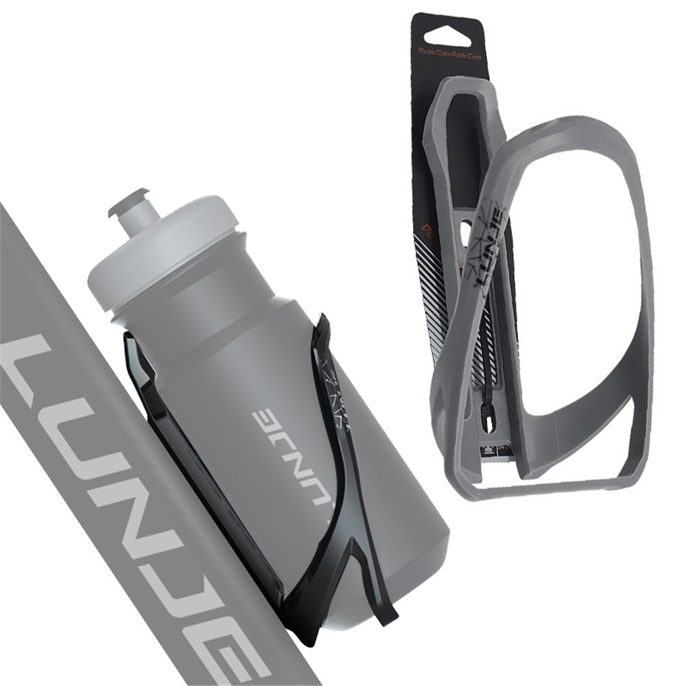 LUNJE XT-R30 Cycling Bicycle Water Bottle Cage MTB Road Bike Bottle Holder - Grey-1