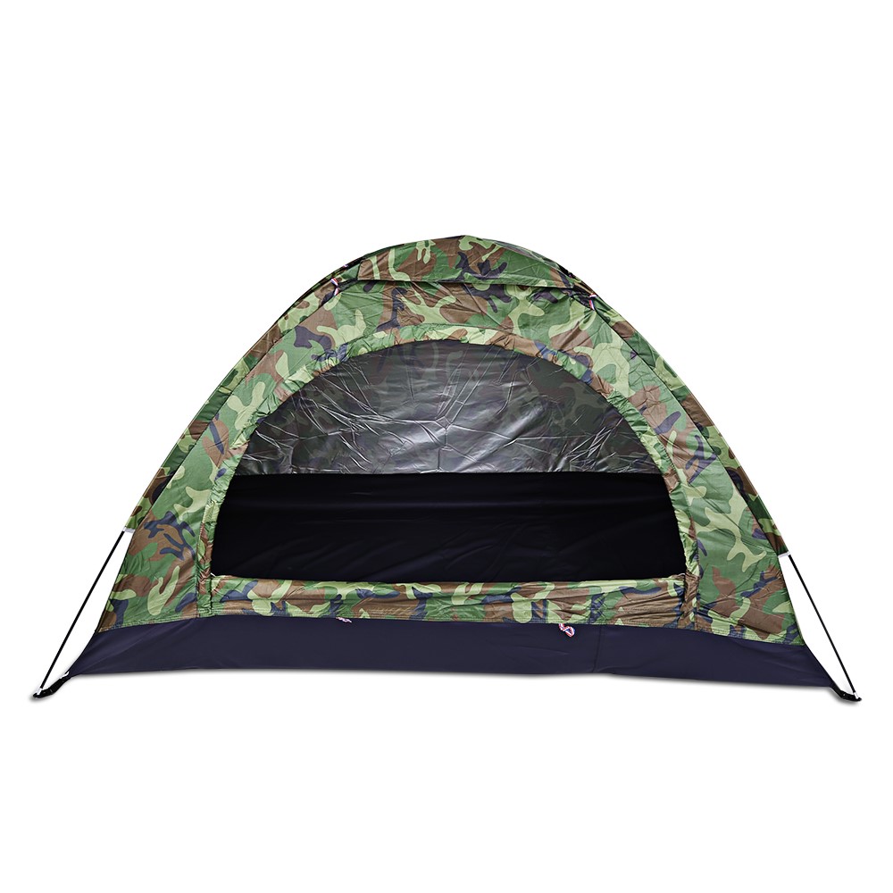 1-2 Personne Tente À Vent Extérieure Anti-UV Pour Le Camping Pêche Escalade - Camouflage-3