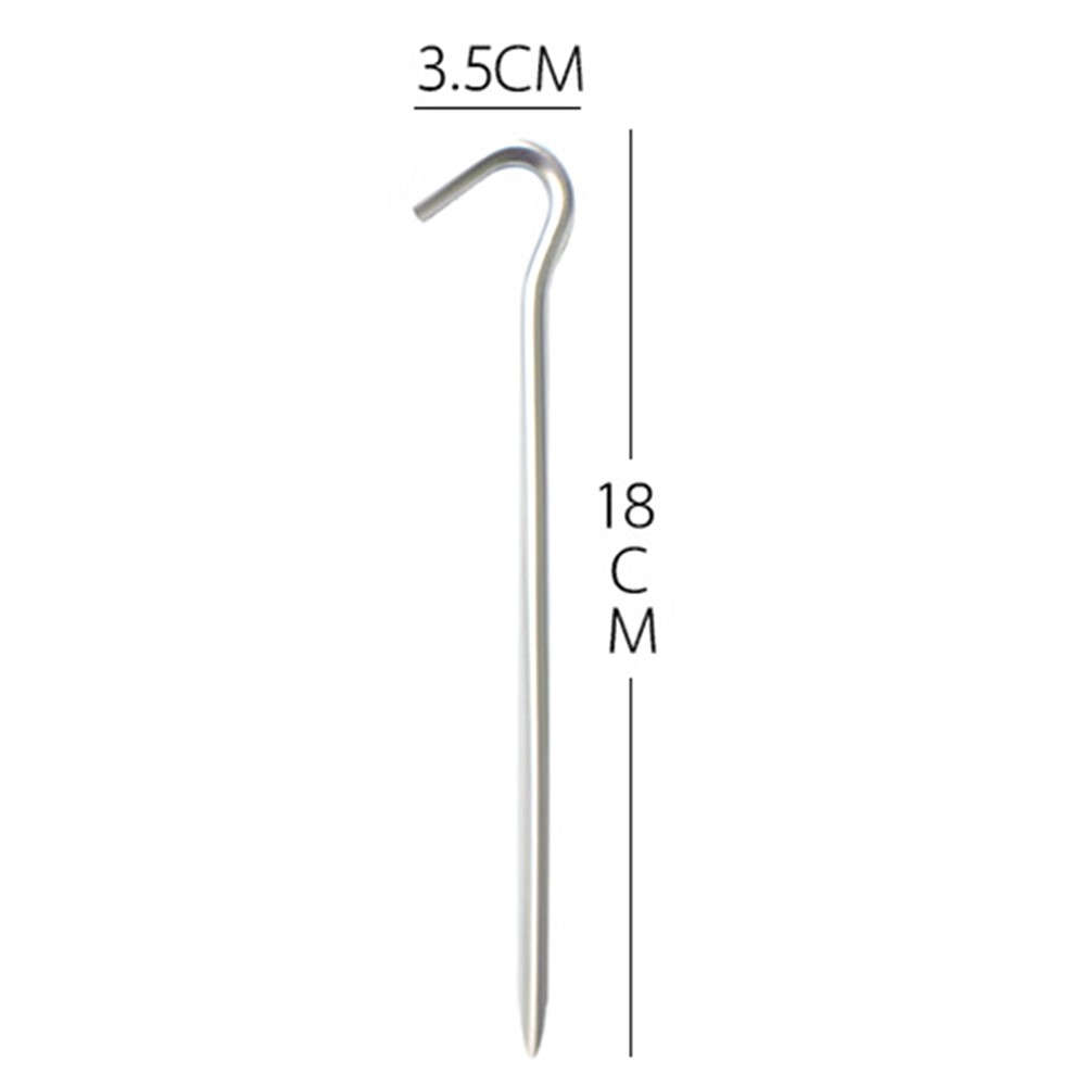 DESERT&FOX Aluminum Alloy Tent Peg Hook Garden Stake Ground Nail for Hammock Camping Awning Flysheet-7