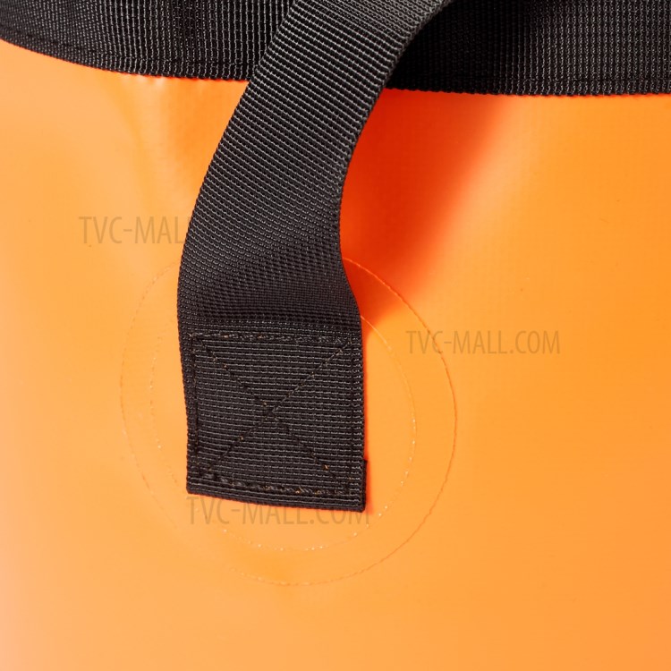 Middle Size Portable Outdoor Water Storage Bag Waterproof Water Container Fishing Kayak Folding Bucket - Orange-4
