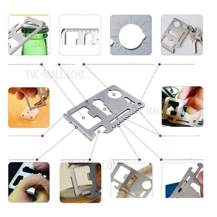 AGCY-05 15-in-1 Outdoor Survival Flintstone Flashlight Folding Knife Wire Saw Bracelet Emergency Blanket Whistle Carabiner Tools Kit-9