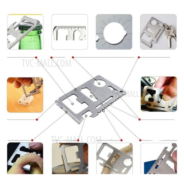 AGCY-06 10-in-1 Outdoor Survival Flintstone Compass Flashlight Folding Knife Wire Saw Emergency Blanket Whistle Tools Kit-3