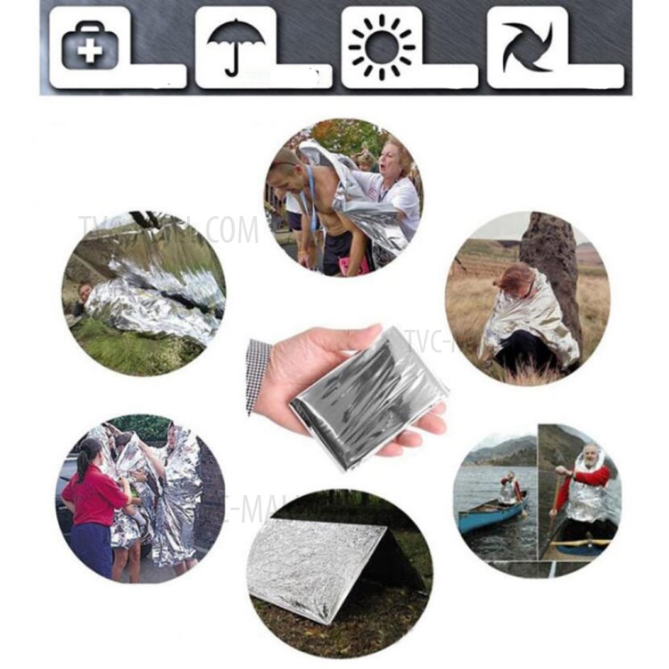AGCY-07 12-in-1 Outdoor Survival Camping Hiking Flintstone Compass Flashlight Folding Knife Wire Saw Emergency Blanket Whistle Tools Kit-8