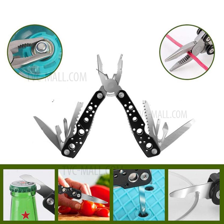 AGCY-51 Survival Equipment Set First Aid Supplies for SOS Emergency Tactical Hiking Hunting - Black-2