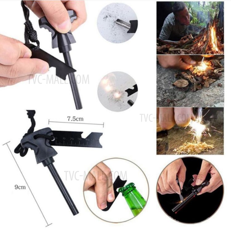 AGCY-45 Outdoor Survival Kit Camping Emergency Equipment Multi Tool Set - Style 1/Camouflage Green-6