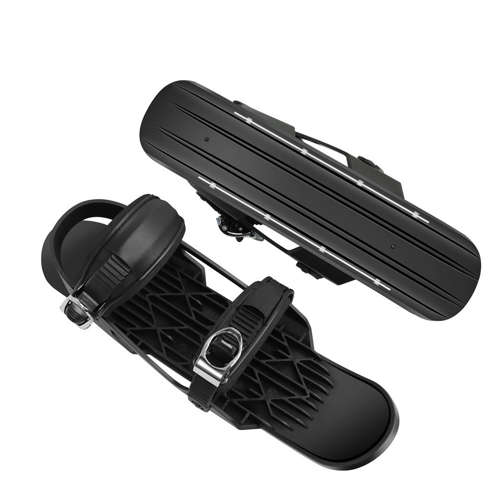 Upgraded Version Adjustable Mini Ski Skates Short Ski Boots Snowboards Outdoor Skiing Accessories - Free Size-10