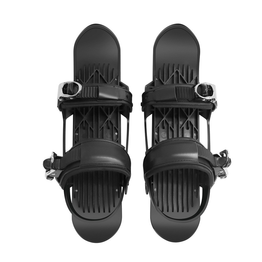 Upgraded Version Adjustable Mini Ski Skates Short Ski Boots Snowboards Outdoor Skiing Accessories - Free Size-8