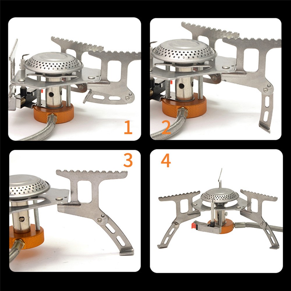 103 3500W Gas Stove Portable Collapsible Outdoor Boxed Butane Gas Camping Picnic Stove Burner-7