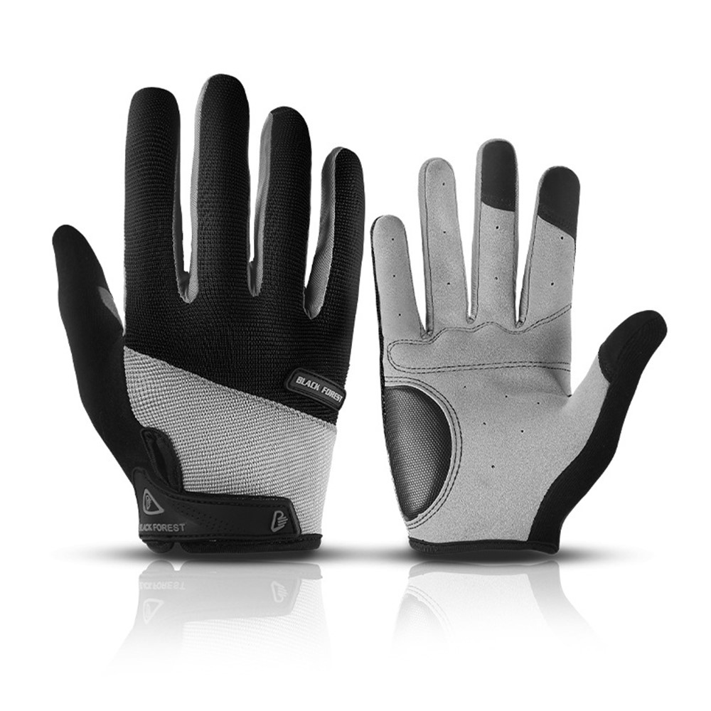 KYNCILOR A0056 One Pair Cycling Gloves Biking Gloves for Men Women Outdoor Full Finger Workout Gloves Sensitive Touch Screen Function Hiking Camping Gloves - Black//M-1