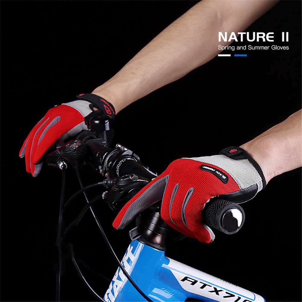 KYNCILOR A0056 One Pair Cycling Gloves Biking Gloves for Men Women Outdoor Full Finger Workout Gloves Sensitive Touch Screen Function Hiking Camping Gloves - Black//M-6