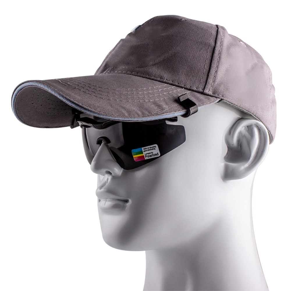 XQ-114A Outdoor Polarized Sports Fishing Glasses Hat Clip Sunglasses UV400 Biking Hiking Golf Eyewear-3