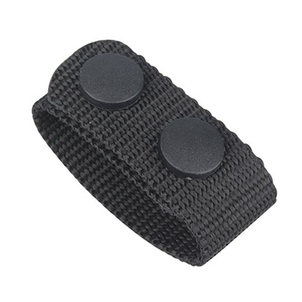 H-142 2Pcs Nylon Belt Keeper Outdoor Tactical Waist Belt Loop Buckle Band with Two Snap Buttons-4