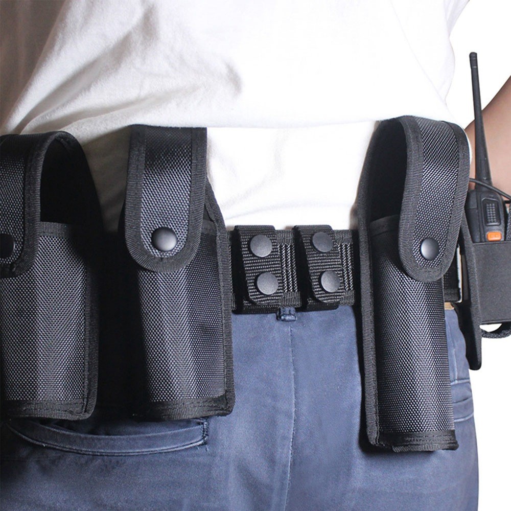 H-142 2Pcs Nylon Belt Keeper Outdoor Tactical Waist Belt Loop Buckle Band with Two Snap Buttons-6