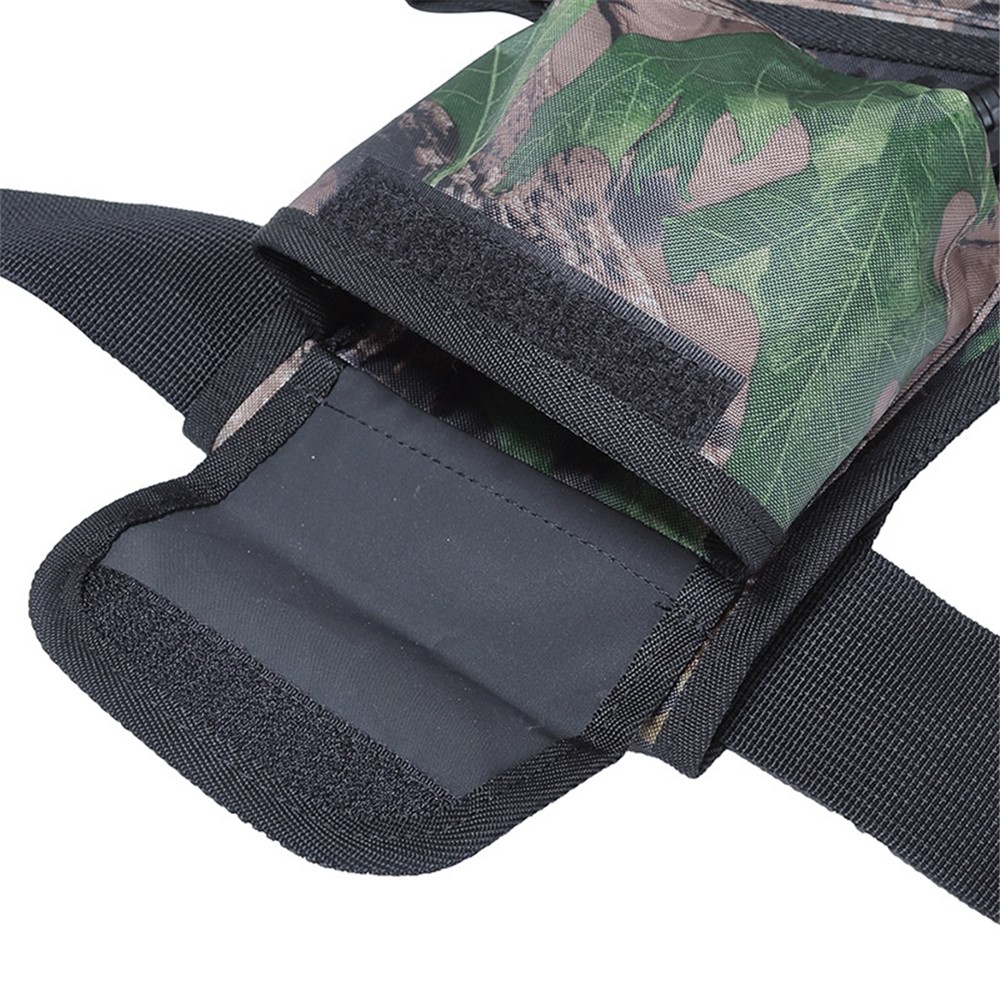 LUCKSTONE Three Tube Arrow Carry Bag Oxford Cloth Archery Training Adjustable Waist Pack - Camouflage-6